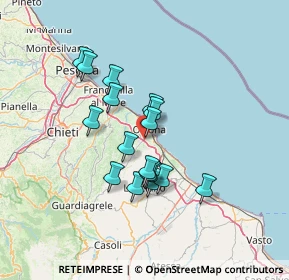 Mappa Contrada Villa S. Leonardo, 66026 Ortona CH, Italia (11.64)