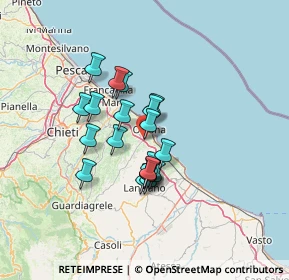 Mappa Contrada Villa S. Leonardo, 66026 Ortona CH, Italia (10.4865)