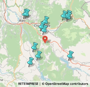 Mappa Via dell'immagine snc Loc. Vocabolo Osteria Mattioni, 02020 Longone Sabino RI, Italia (8.6675)