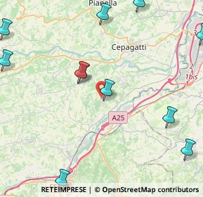 Mappa SP 19, 65020 Rosciano PE, Italia (6.26083)