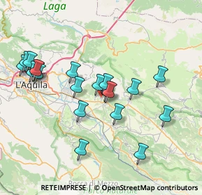 Mappa Via della cona, 67021 Poggio Picenze AQ, Italia (7.862)