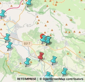 Mappa Via della cona, 67021 Poggio Picenze AQ, Italia (6.7475)