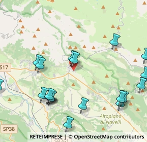 Mappa Via Cento Capi, 67021 Barisciano AQ, Italia (5.343)