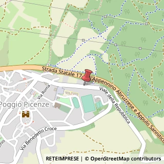 Mappa Strada Comunale, 1, 67021 Poggio Picenze, L'Aquila (Abruzzo)