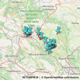 Mappa Via Umberto I, 67026 Poggio Picenze AQ, Italia (11.41684)