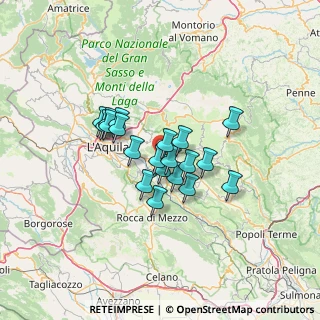 Mappa Via Umberto I, 67026 Poggio Picenze AQ, Italia (9.907)