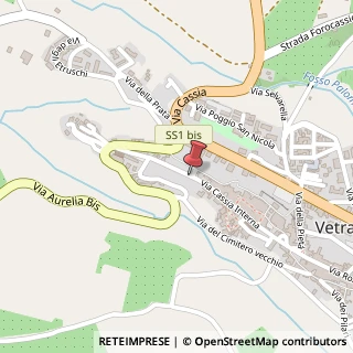 Mappa Via Cassia, 50, 01019 Vetralla VT, Italia, 01019 Vetralla, Viterbo (Lazio)