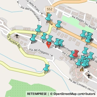 Mappa Via del Poggetto, 01019 Vetralla VT, Italia (0.14444)