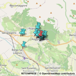Mappa Via Palombaia, 67026 Poggio Picenze AQ, Italia (0.684)