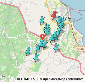 Mappa Contrada tamarete, 66026 Ortona CH, Italia (1.383)