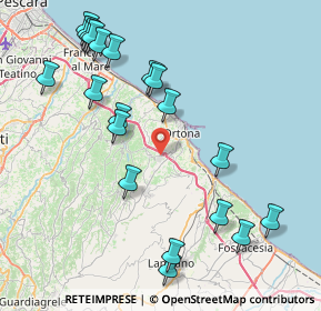 Mappa Contrada tamarete, 66026 Ortona CH, Italia (9.76)