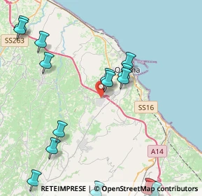 Mappa Contrada tamarete, 66026 Ortona CH, Italia (6.22556)