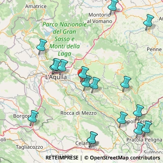 Mappa Via Valle ciglione, 67026 Poggio Picenze AQ, Italia (22.12529)