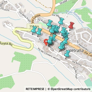 Mappa Vicolo del Torrione, 01019 Vetralla VT, Italia (0.1805)