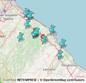 Mappa Via del Calvario, 66026 Ortona CH, Italia (6.54615)