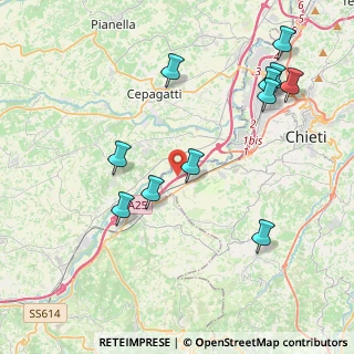 Mappa A25 Autostrada Torano-Pescara, 66100 Chieti CH, Italia (4.76091)