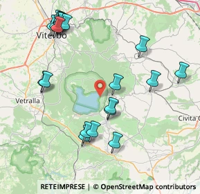 Mappa Strada provinciale vico, 01032 Caprarola VT, Italia (9.6195)