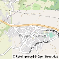 Mapa Poggio Picenze