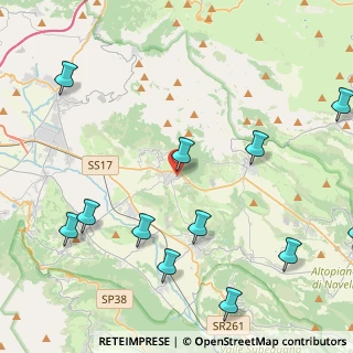 Mappa Via del Fossato, 67026 Poggio Picenze AQ, Italia (5.89833)
