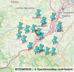 Mappa Viale Roma, 65020 Rosciano PE, Italia (6.9655)