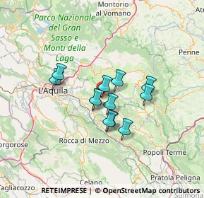 Mappa Strada Provinciale Barisciano Castel del Monte, 67021 Barisciano AQ, Italia (9.62083)