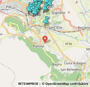 Mappa Costa Fonte Augelli II, 67100 Pianola AQ, Italia (3.0185)
