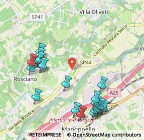 Mappa Via del Mulino de Felici, 65020 Rosciano PE, Italia (1.2075)