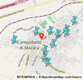 Mappa Via Guglielmo Marconi, 91021 Campobello di Mazara TP, Italia (0.52455)