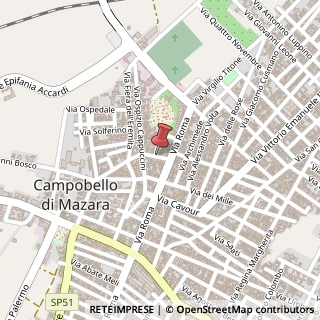 Mappa Via Guglielmo Marconi, 133, 91021 Campobello di Mazara, Trapani (Sicilia)