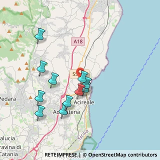 Mappa Via Belfrontizio, 95024 Acireale CT, Italia (4.09273)