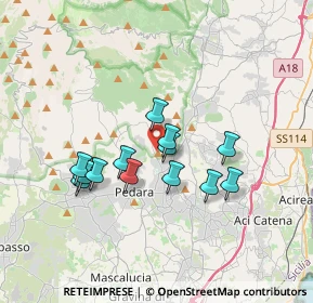 Mappa Via Dottore Giuseppe Zappala, 95039 Trecastagni CT, Italia (3.26385)