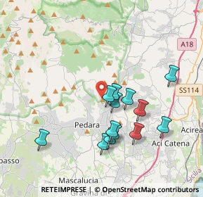 Mappa Via Dottore Giuseppe Zappala, 95039 Trecastagni CT, Italia (3.90385)