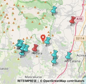 Mappa Via Dottore Giuseppe Zappala, 95039 Trecastagni CT, Italia (4.83429)