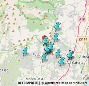 Mappa Via Dottore Giuseppe Zappala, 95039 Trecastagni CT, Italia (3.35571)