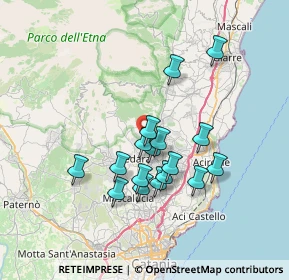 Mappa Via Dottore Giuseppe Zappala, 95039 Trecastagni CT, Italia (6.69059)