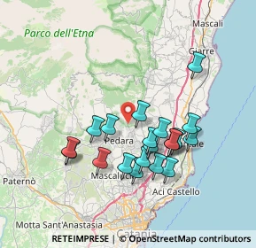 Mappa Via Dottore Giuseppe Zappala, 95039 Trecastagni CT, Italia (7.3225)