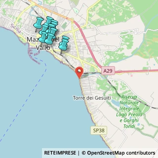 Mappa SP38, 91026 Mazara del Vallo TP, Italia (2.95833)