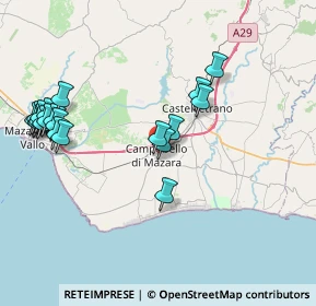 Mappa Via S. Martino, 91021 Campobello di Mazara TP, Italia (9.915)