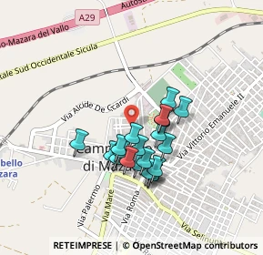 Mappa Via S. Martino, 91021 Campobello di Mazara TP, Italia (0.381)