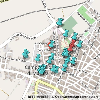 Mappa Via S. Martino, 91021 Campobello di Mazara TP, Italia (0.25714)