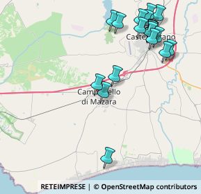 Mappa Via Francesco Crispi, 91021 Campobello di Mazara TP, Italia (5.5385)