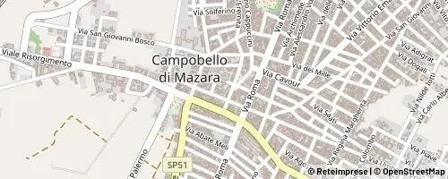 Mappa Campobello di Mazara