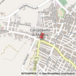 Mappa Via Garibaldi,  102, 91021 Campobello di Mazara, Trapani (Sicilia)