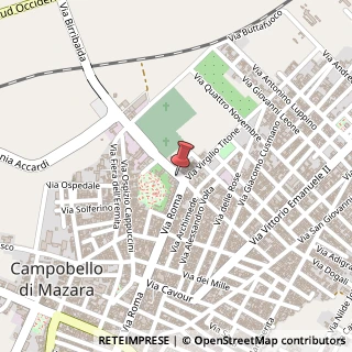 Mappa Via Calatafimi, 69, 91021 Campobello di Mazara TP, Italia, 91021 Campobello di Mazara, Trapani (Sicilia)