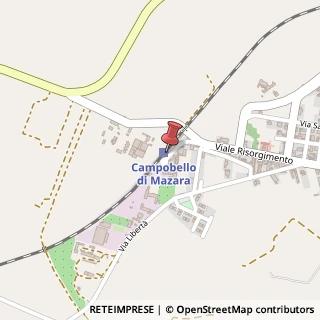 Mappa Piazza Stazione, 1, 91021 Campobello di Mazara, Trapani (Sicilia)