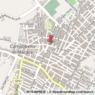 Mappa Via Roma, 255, 91021 Campobello di Mazara, Trapani (Sicilia)