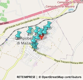 Mappa Via delle Cave, 91021 Campobello di Mazara TP, Italia (0.54182)