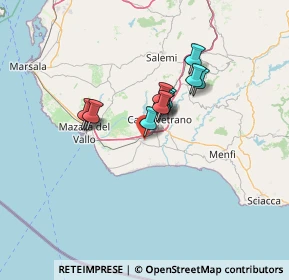 Mappa Via delle Cave, 91021 Campobello di Mazara TP, Italia (10.39083)