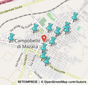 Mappa Via M. Rapisardi, 91021 Campobello di Mazara TP, Italia (0.48727)