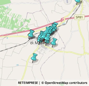 Mappa Via IV Aprile, 91021 Campobello di Mazara TP, Italia (1.037)